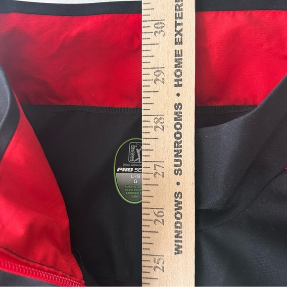 PGA TOUR PRO SERIES WINDBREAKER JACKET BLACK RED MENS MEDIUM NEW WITH TAGS EUC! - Picture 6 of 7